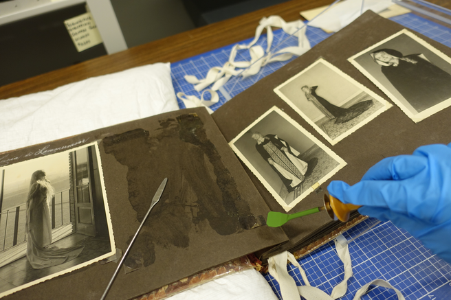 Sticky situation: The George and Norma Pocaterra photo albums