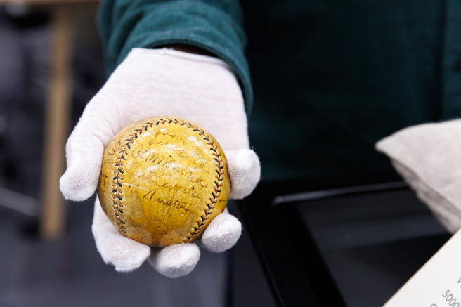 How a historic baseball signed by Babe Ruth ended up at UCalgary