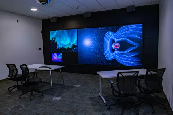 Visualization | An image of the Visualization room with an instructor.
