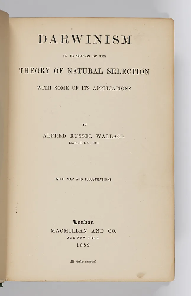 Wallace Darwinism 1889 Book
