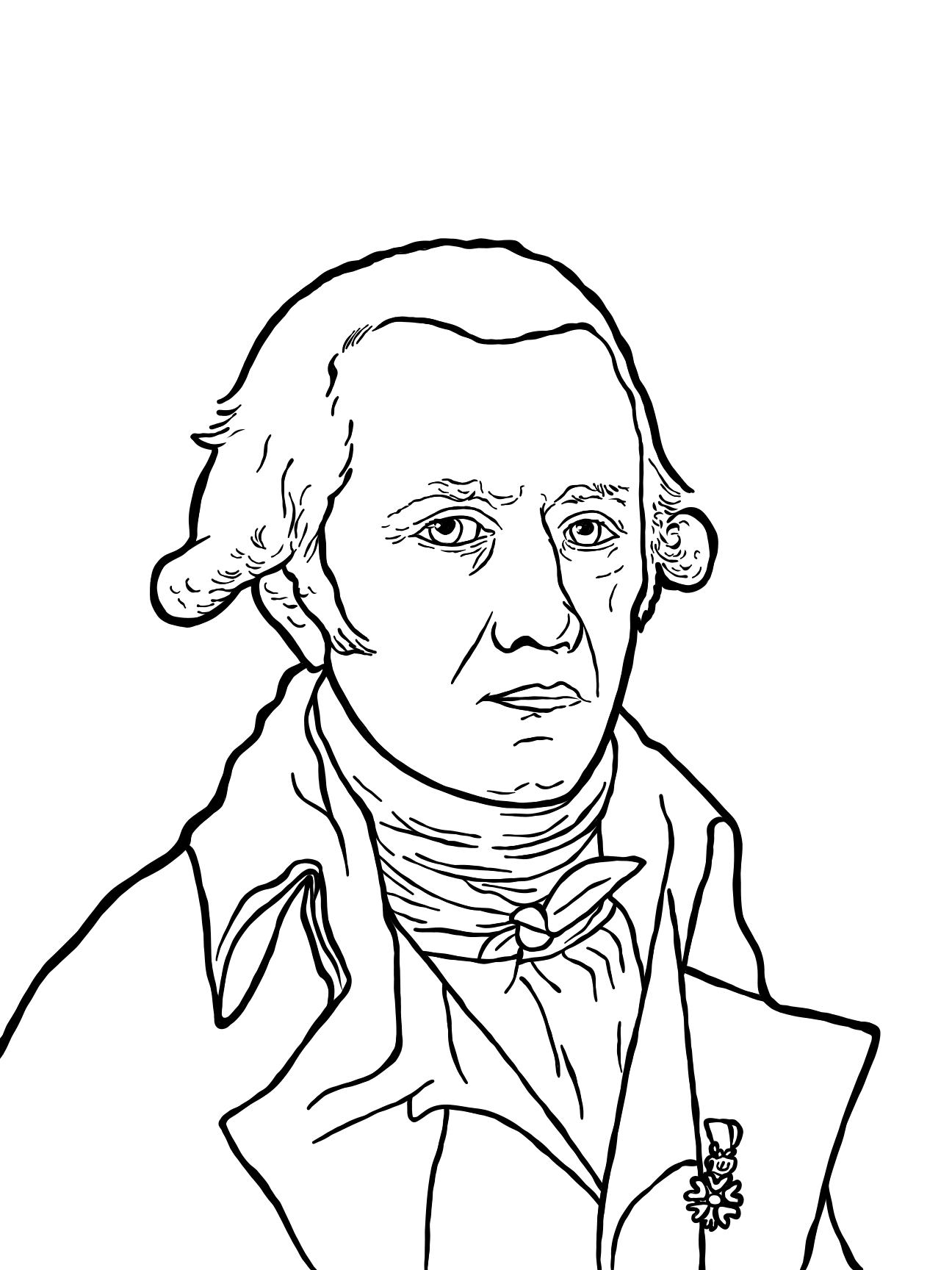 Line drawing of Jean-Baptiste Lamarck